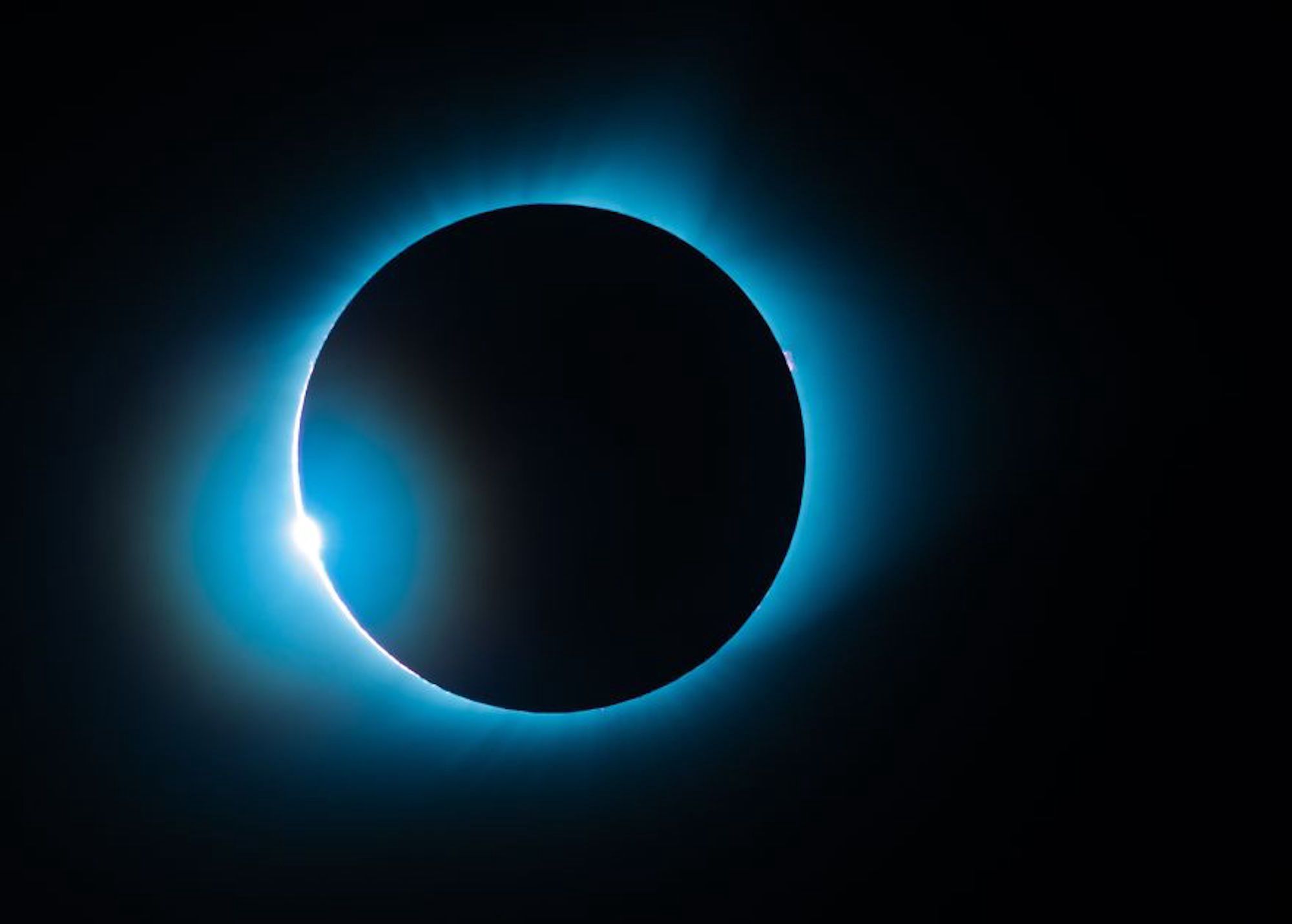  Foto de eclipse solar total de 2017, no Nebraska, EUA